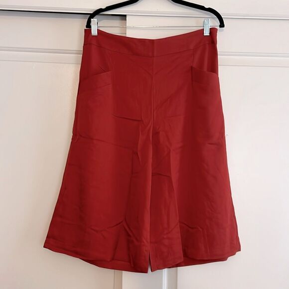 Hayden Pants - Hayden LA Wide NEW Rust color Culottes Waist=17” flat front, pockets, sz L large